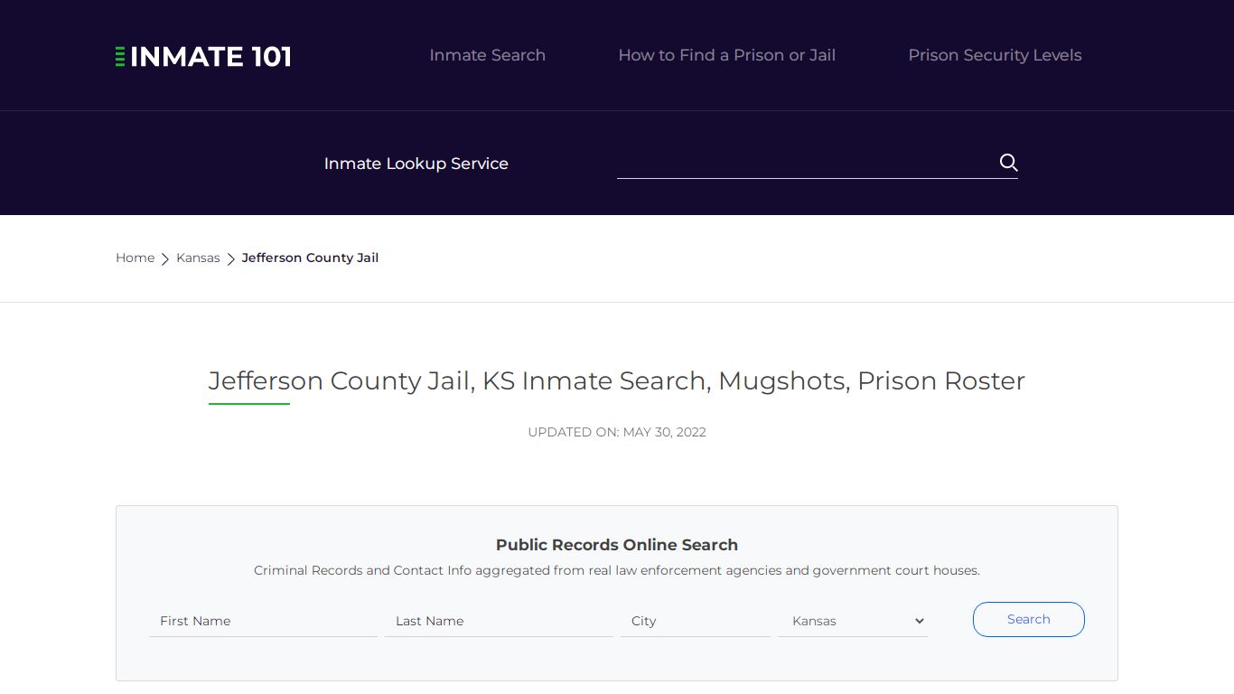 Jefferson County Jail, KS Inmate Search, Mugshots, Prison Roster